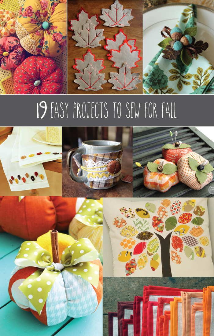 19 Easy Projects to Sew for Fall