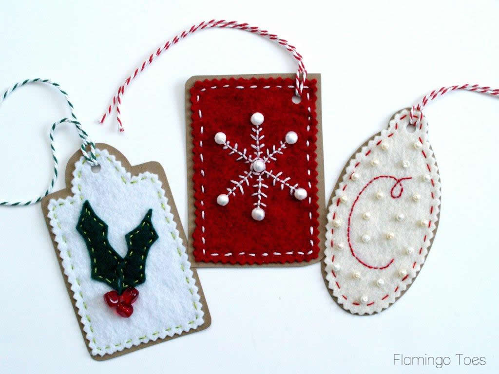 Bead & Embroidery Felt Gift Tags