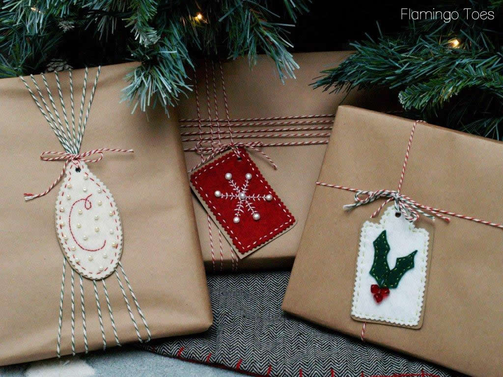 Bead & Embroidery Felt Gift Tags