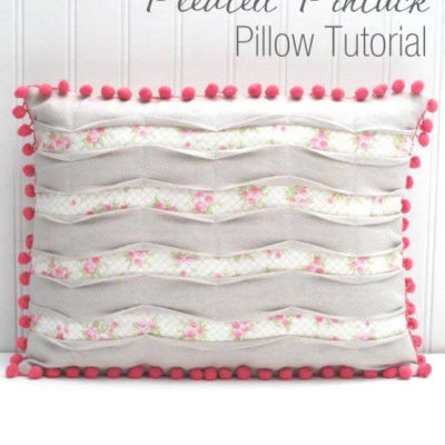 Pretty Pleated Pintuck Pillow