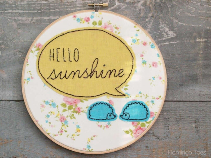 Image for Hello Sunshine Embroidery Hoop Art