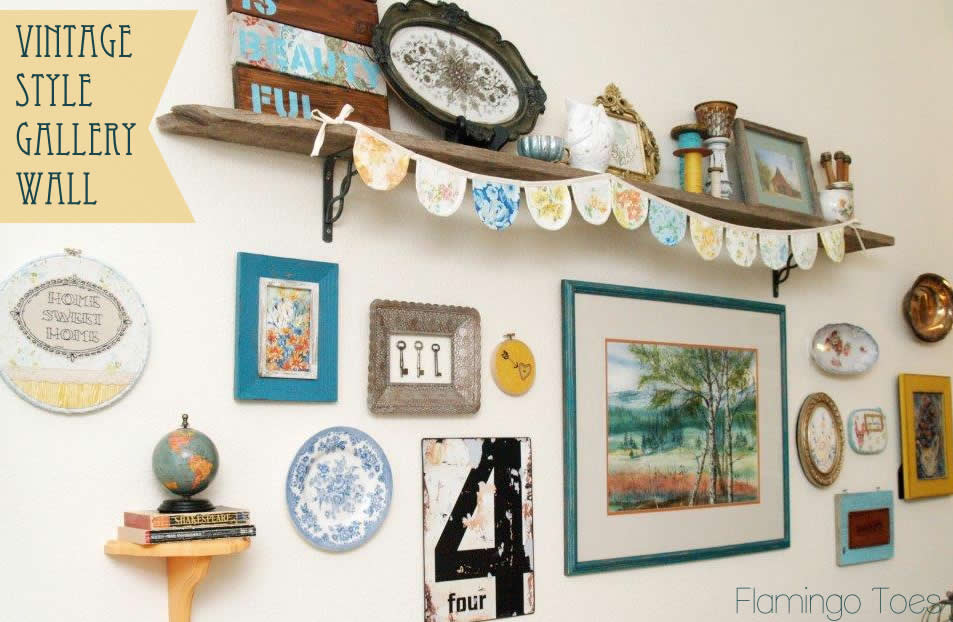 Vintage Style Gallery Wall