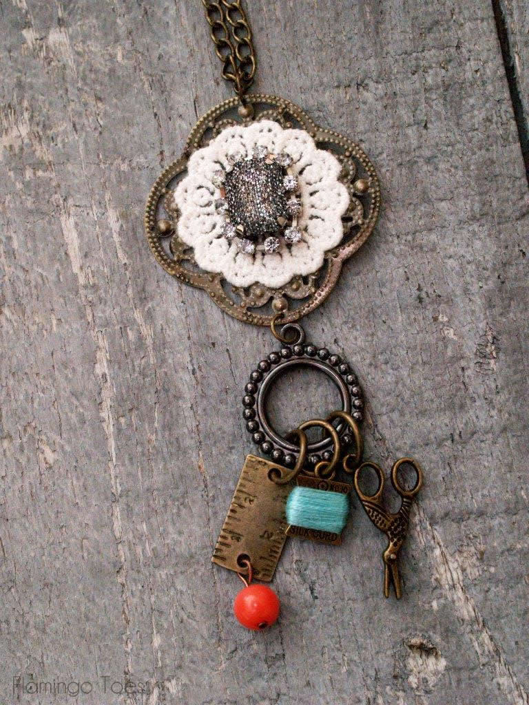 Simple DIY Charm Necklace