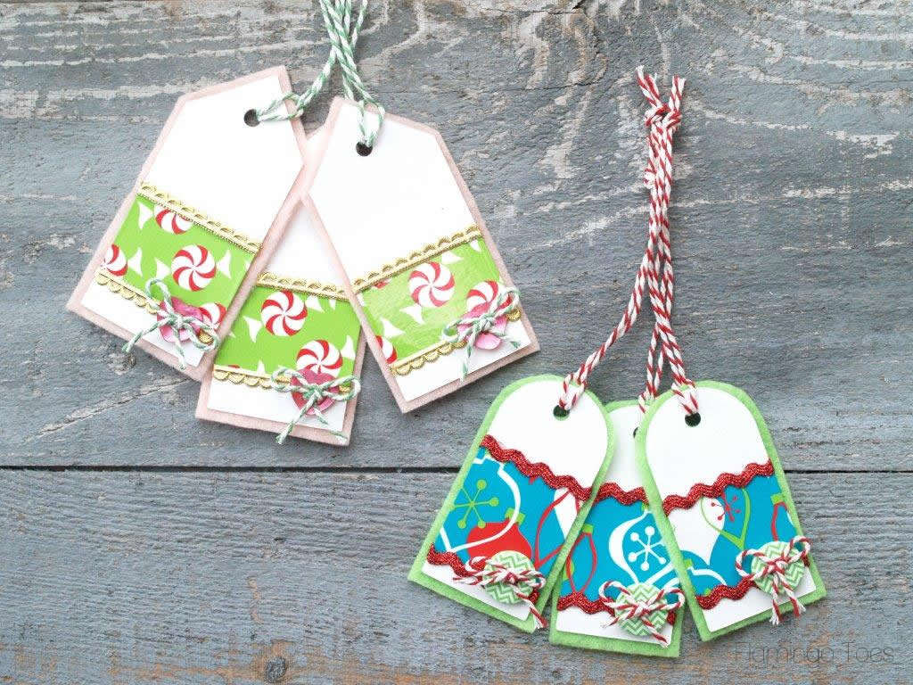 DIY Trim & Tape Gift Tags