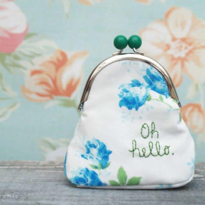 Quick and Easy Embroidered Coin Purse