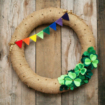 Lucky Shamrocks St. Patrick’s Day Wreath