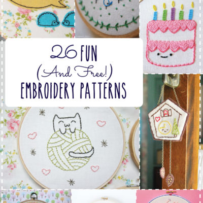 26 Fun and Free Embroidery Patterns