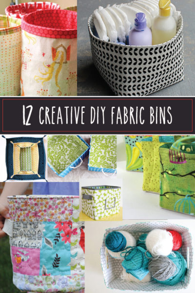 12 Creative DIY Fabric Storage Bins - Flamingo Toes
