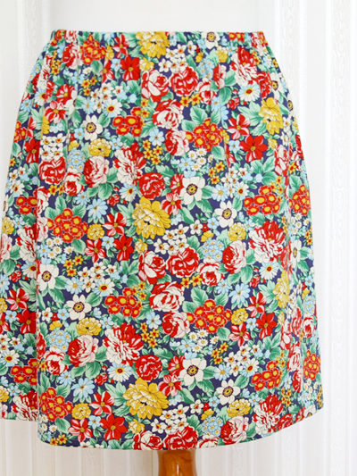 15 Minute DIY Skirt tutorial featured by top US sewing blog, Flamingo Toes: