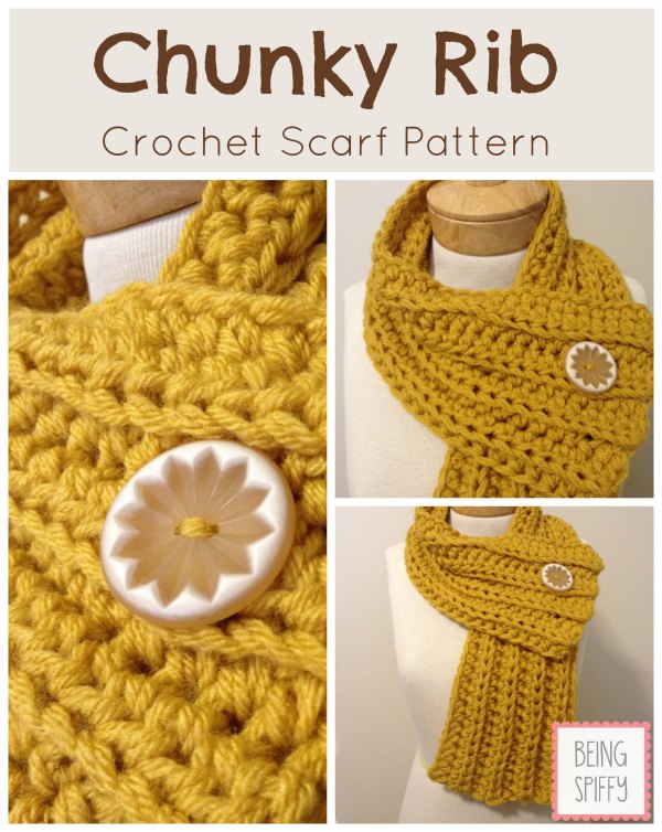 Free Crochet Scarf Patterns featured by top US sewing blog, Flamingo Toes