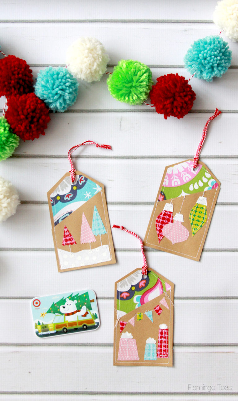 Colorful Stitched Gift Card Holders