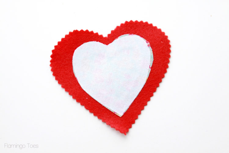 DIY Fabric Hearts for Valentines Day featured by top US craft blog, Flamingo Toes.