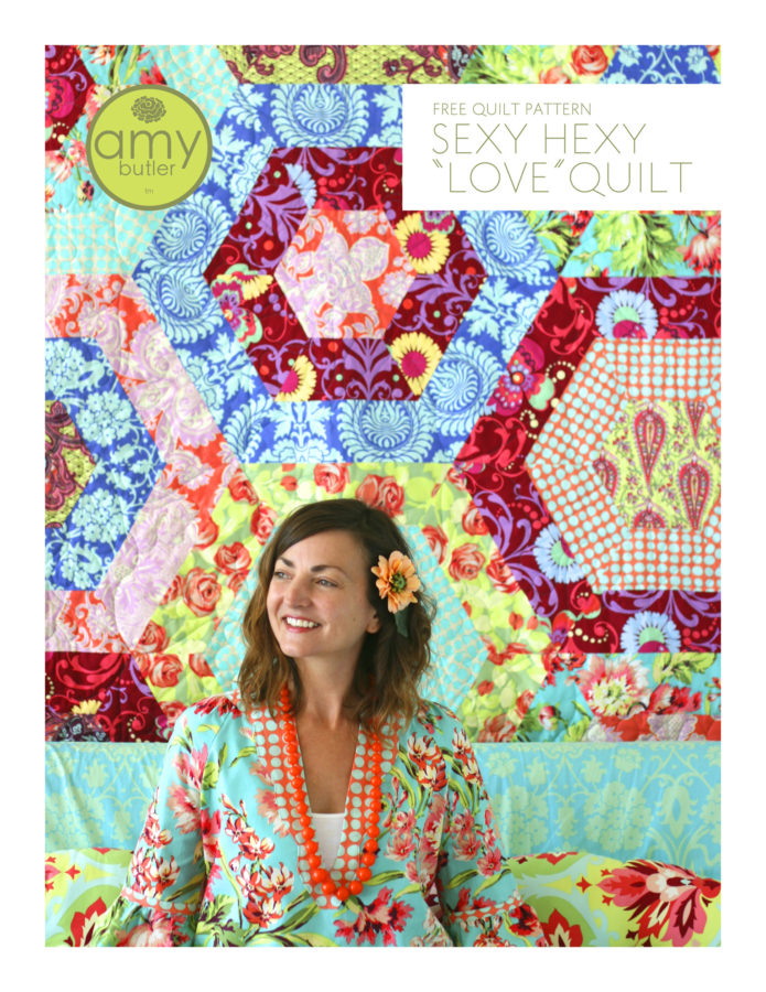 30 Colorful Hexagon Projects to Sew featured by top US sewing blog, Flamingo Toes