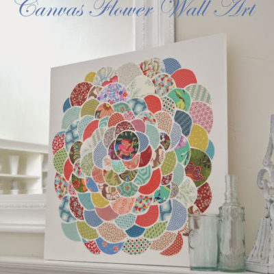 Anthro Pillow Inspired Canvas Flower Wall Art