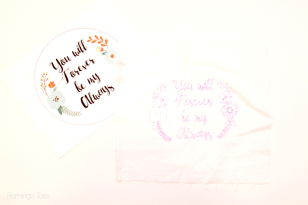 You will forever be my always  floral embroidery hoop art