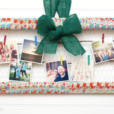 Spring Fabric-Wrapped Photo Frame