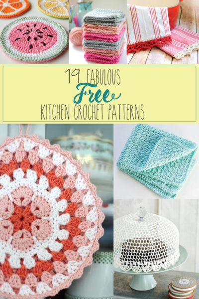 Kitchen Crochet Patterns featured by top US crochet blog, Flamingo Toes.