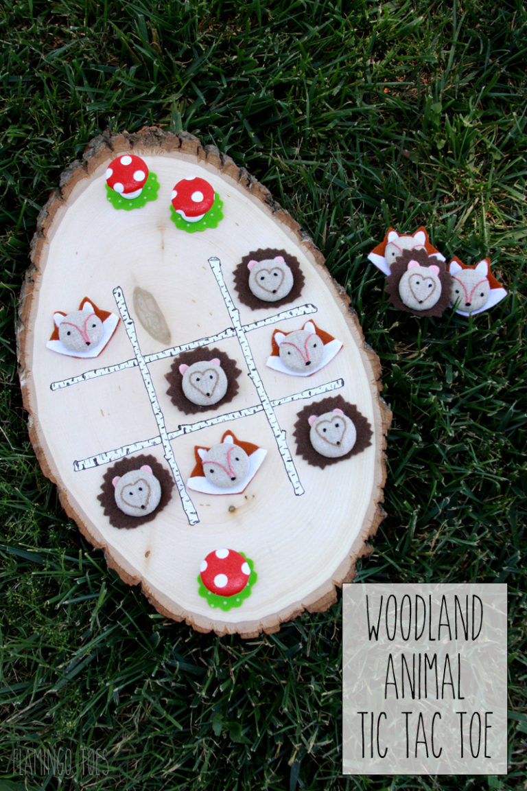 Woodland Animal Tic Tac Toe