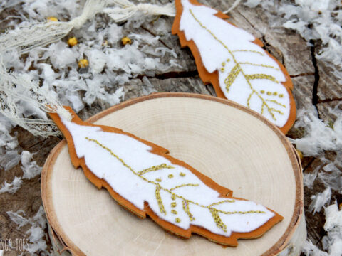 Image for Felt and Leather Stitched Ornaments
