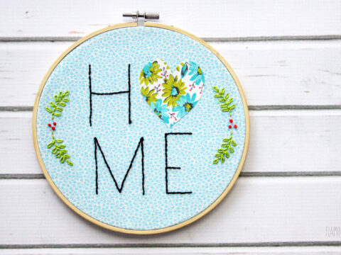Image for Heart and Home - Embroidery Hoop Art