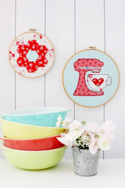 DIY Kitchen Hoop Set from the sewing book A Spoonful of Sugar