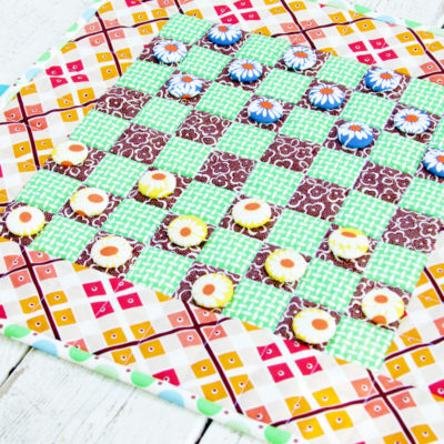 Colorful DIY Fabric Checkerboard Game