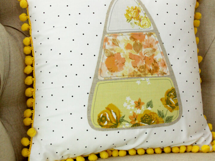 Image for Colorful Fall Candy Corn Pillow