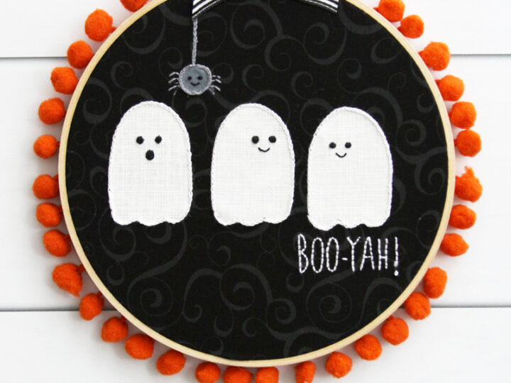 Image for Boo-yah! Cute Ghosties Embroidery Hoop Art