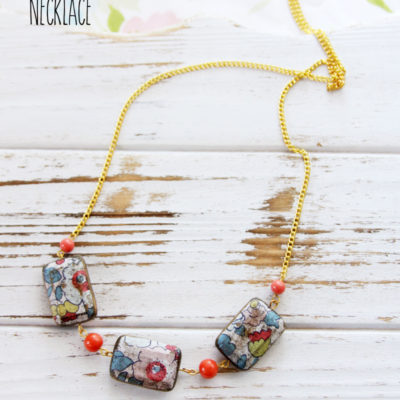 30 Minute Rustic Floral Necklace