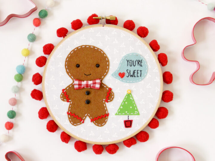 Image for Sweet Gingerbread Embroidery Hoop Art