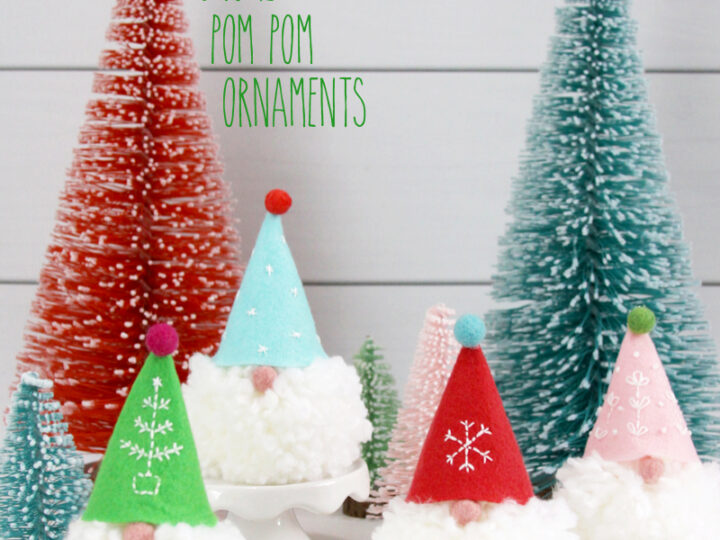 Image for Wee Little Gnome Pom Pom Ornaments
