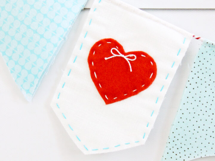 Image for Sweet Heart Stitched Valentine's Banner