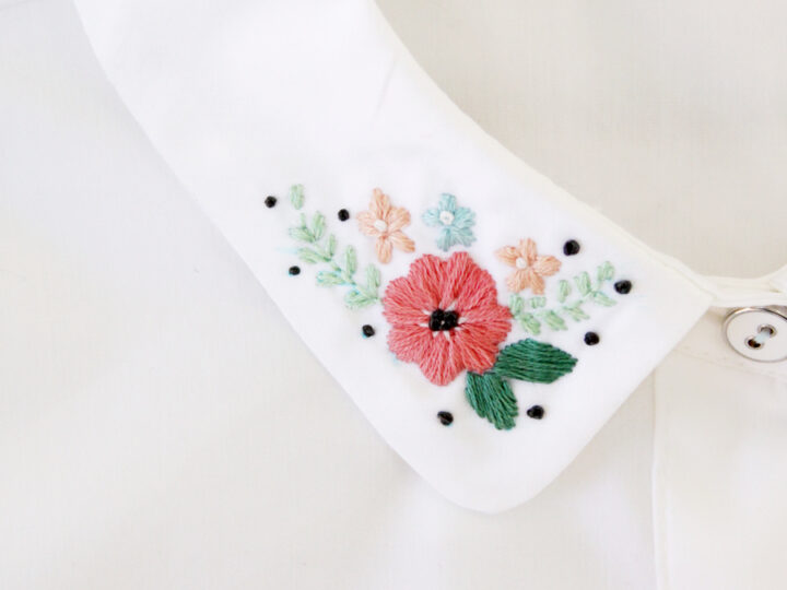 Image for Pretty Floral Embroidered Collar