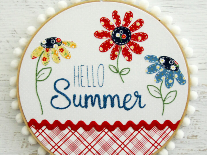 Image for Hello Summer Retro Style Hoop Art