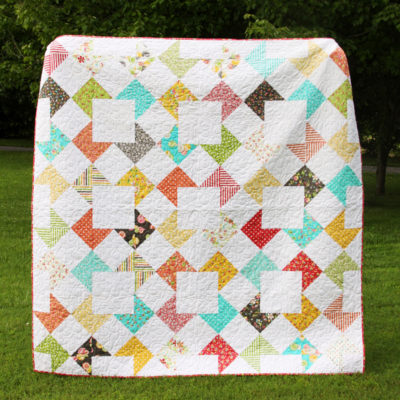 Colorful Half Square Triangle Quilt