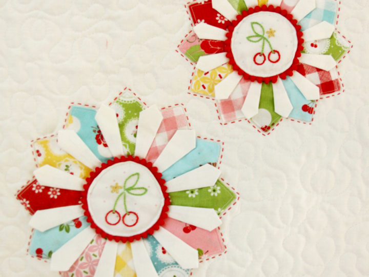 Image for Cherry Dresdens Mini Quilt
