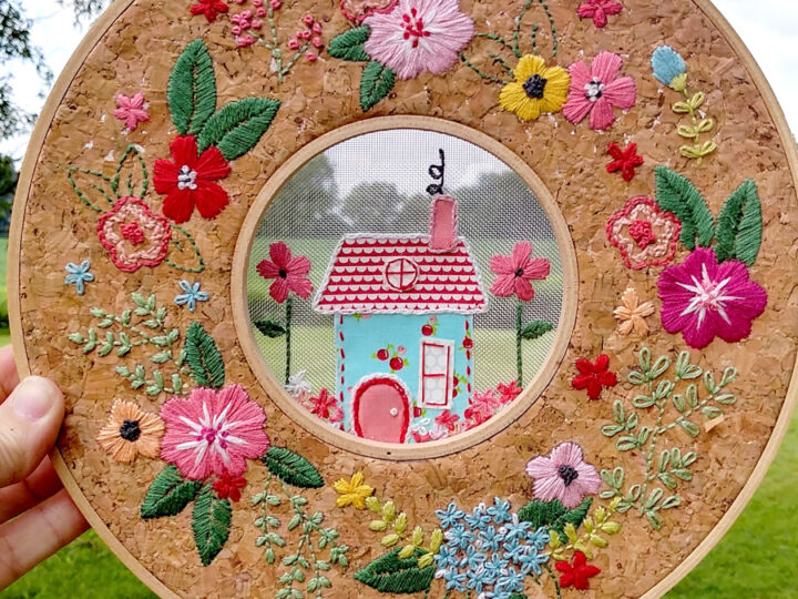 Image for Floral Home Sweet Home Hoop in a Hoop Embroidery and Blog Hop