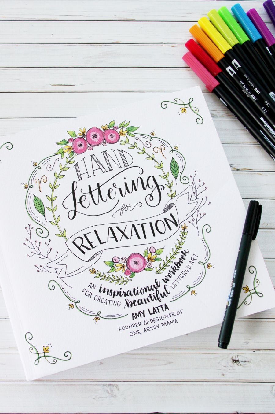 Hand Lettering for Relaxation Workbook 