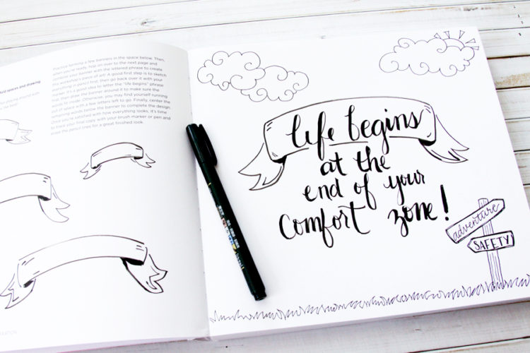 Hand Lettering for Relaxation Workbook