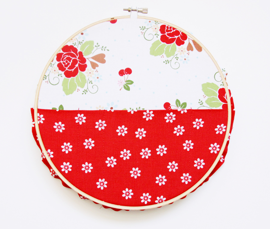 Fabric Pockets in Hoop