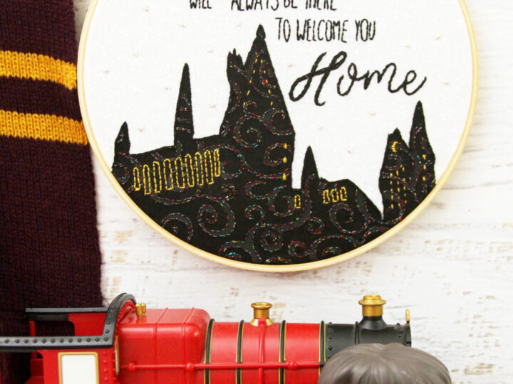Image for Hogwarts is Home Embroidery Hoop Art