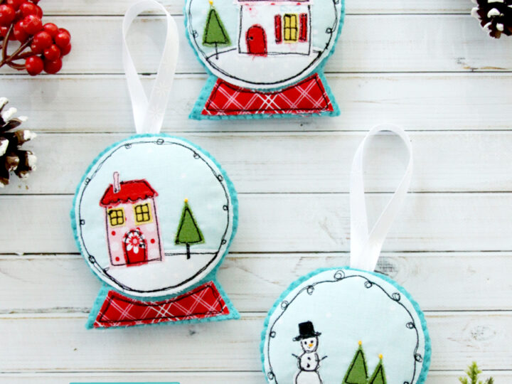 Image for Fabric and Felt Snowglobe Ornaments
