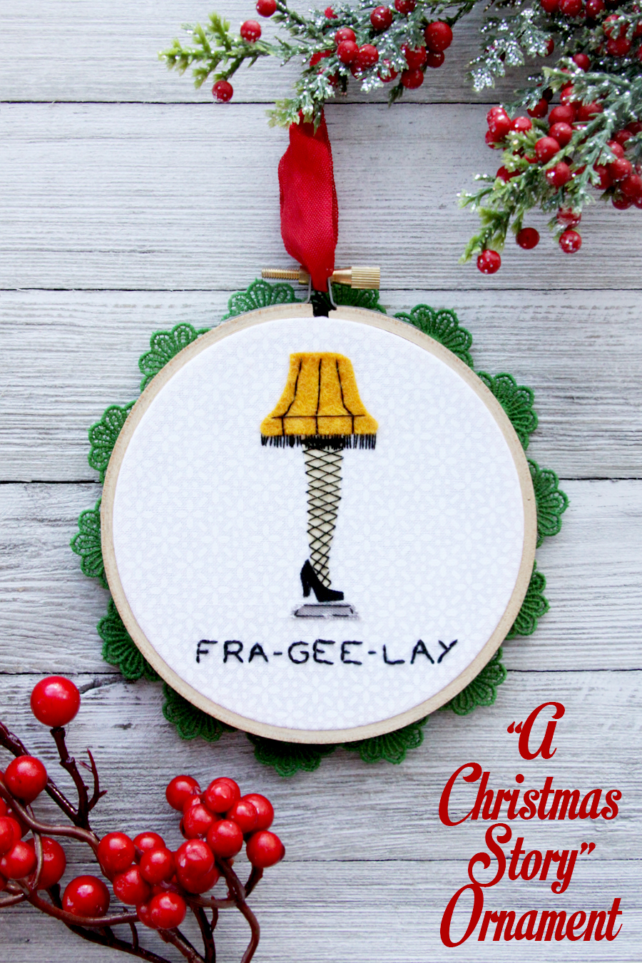 a christmas story leg ornament