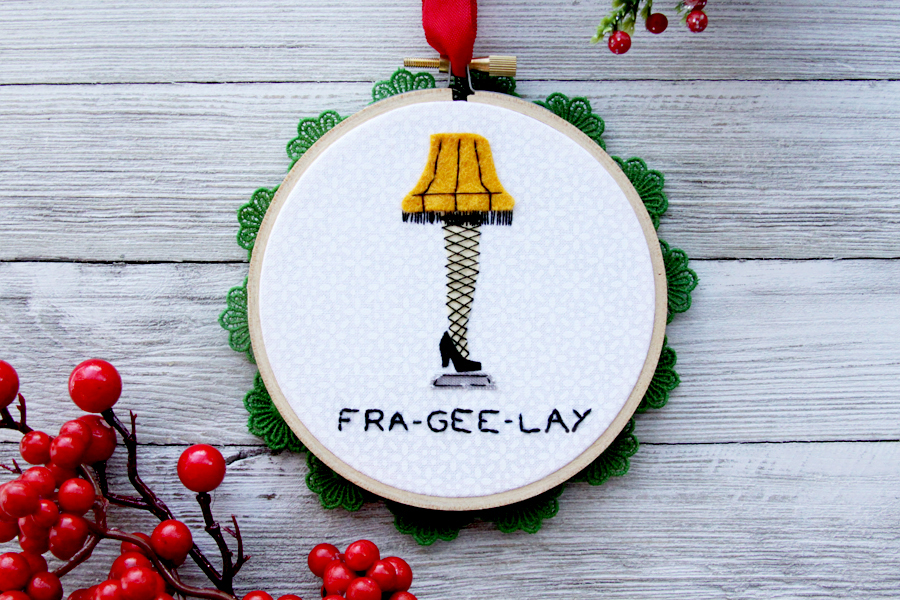 a christmas story leg ornament