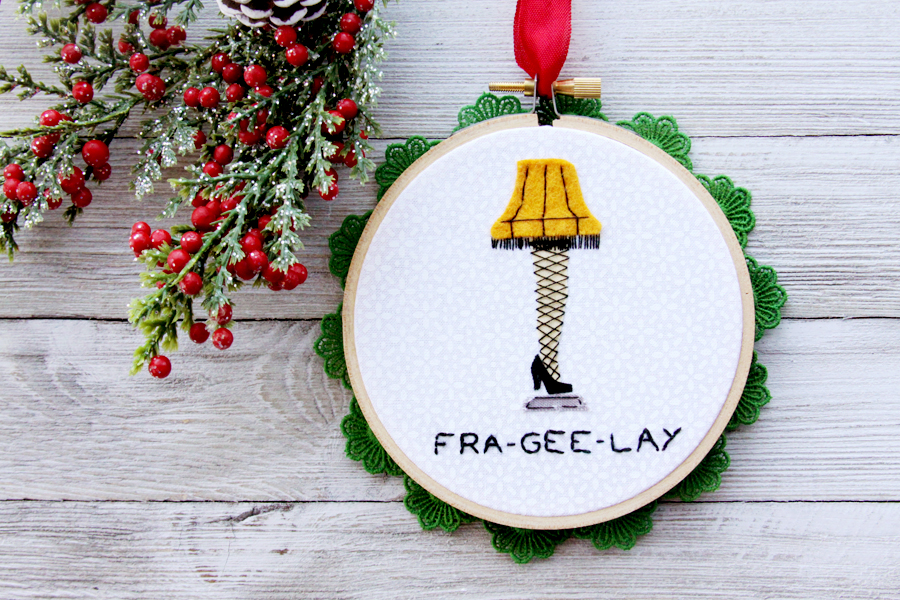 a christmas story leg ornament