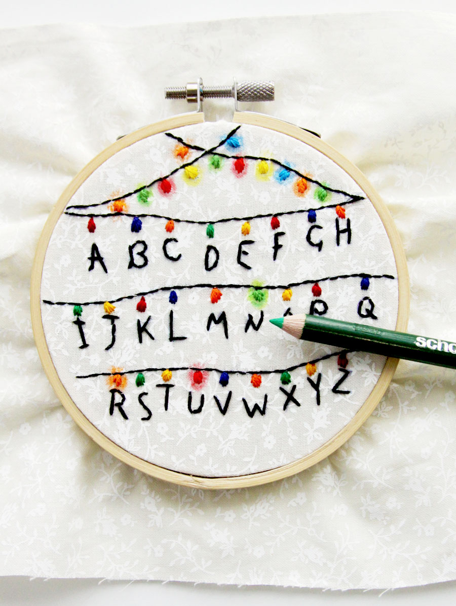 Stranger Things Hoop Ornament