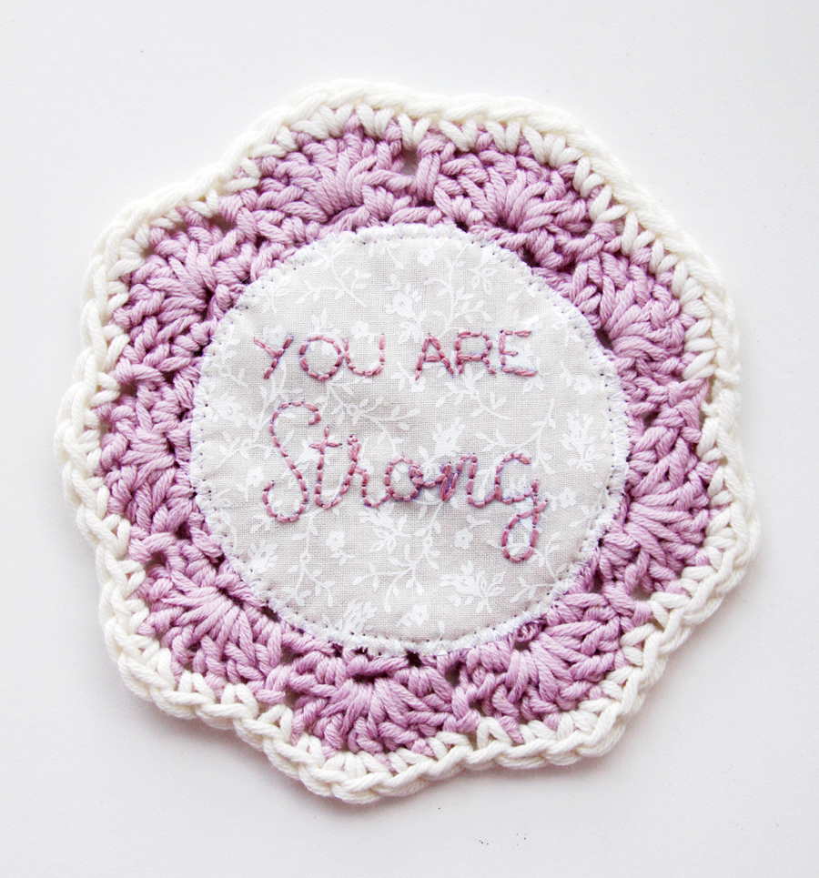 Embroidered Crochet Coasters