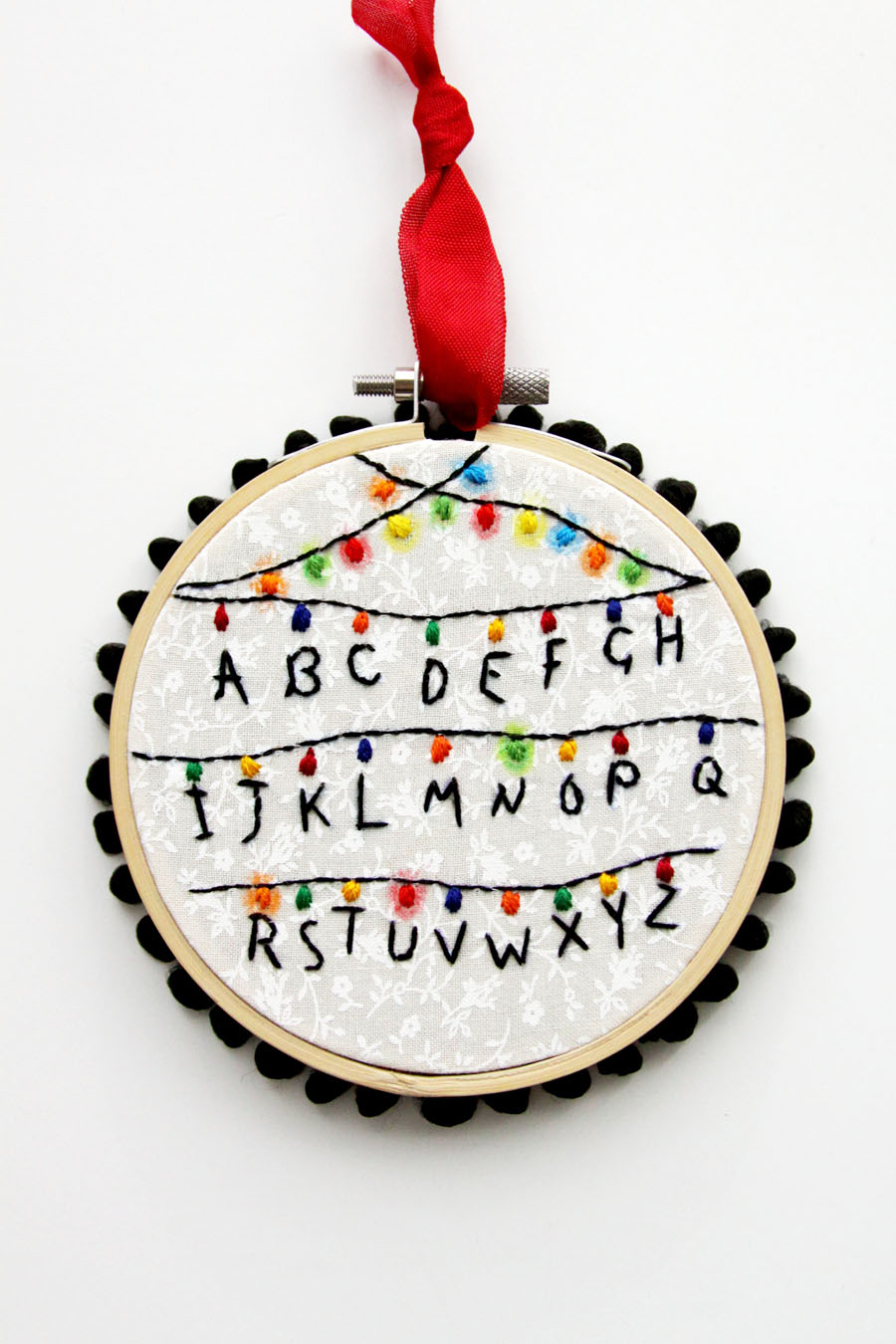 Stranger Things Hoop Ornament