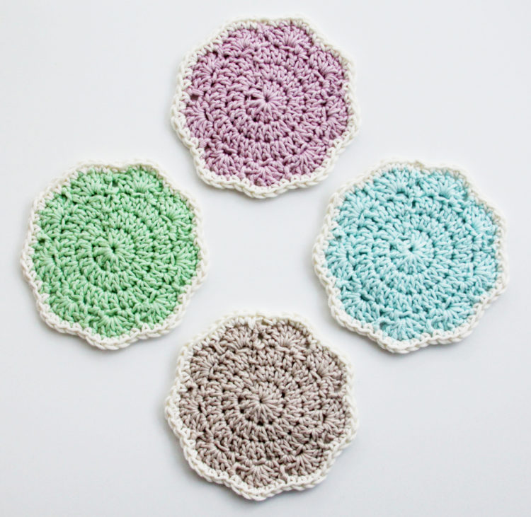 Embroidered Crochet Coasters