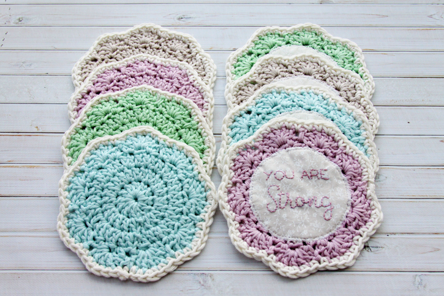 Embroidered Crochet Coasters
